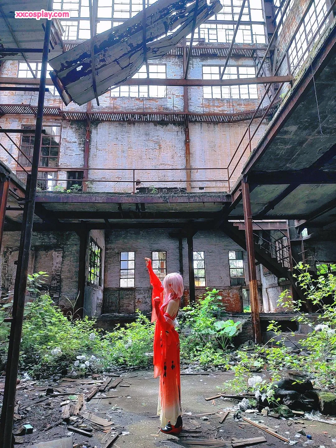 Yingtao Miao's Mystical Catgirl in Abandoned Ruins